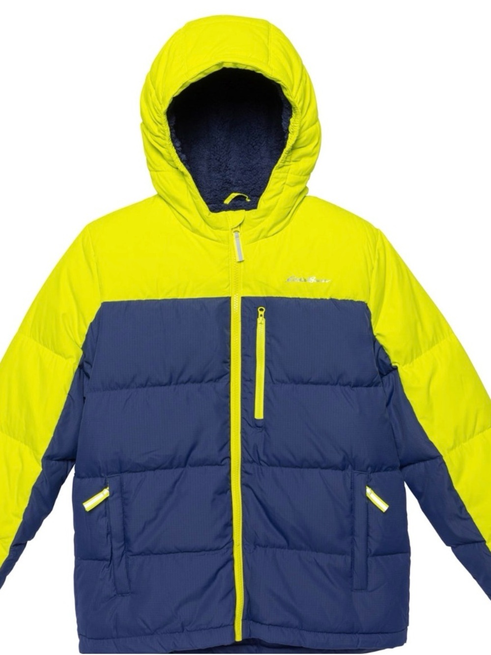Eddie Bauer Boys Puffer Jacket - Yellow & Navy